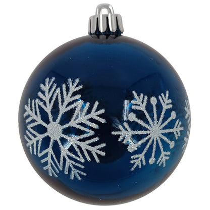 CGH 80 Piece Holiday Ornament Assortment Blue White Silver Shatterproof