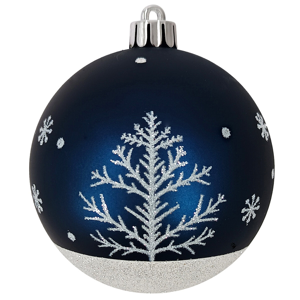 CGH 80 Piece Holiday Ornament Assortment Blue White Silver Shatterproof