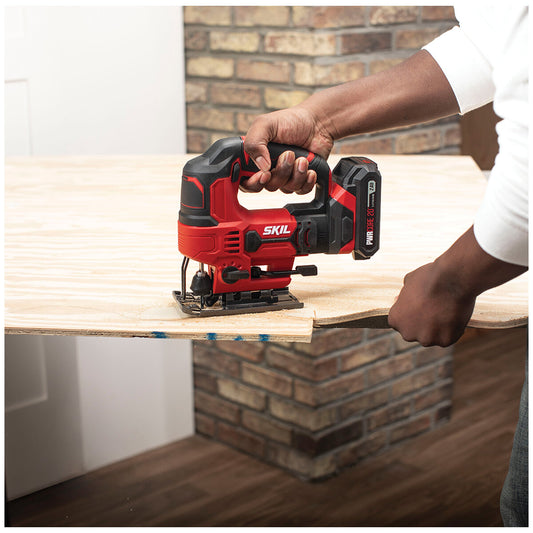 SKIL PWRCORE 20V Brushless Jigsaw JS8202E-00, 4-Stage Orbital, Tool-Free Blade Change - Auzzistore