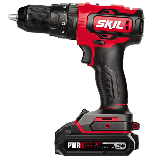 SKIL PWRCORE 20V Brushless Hammer Drill Skin HD5294E-00, 60Nm Torque, 3-in-1 Modes - Auzzistore