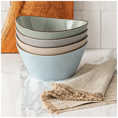 Over&Back Serving Bowls 4 Piece Set Stackable Stoneware Capacity 1378ml