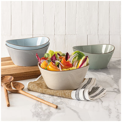 Over&Back Serving Bowls 4 Piece Set Stackable Stoneware Capacity 1378ml
