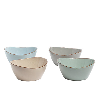 Over&Back Serving Bowls 4 Piece Set Stackable Stoneware Capacity 1378ml