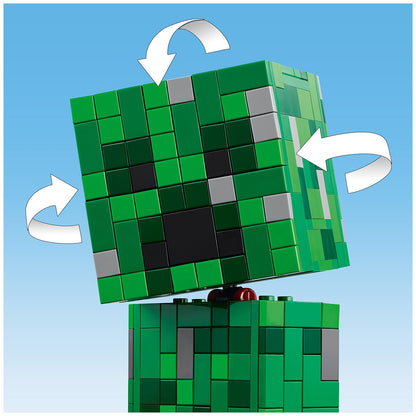 LEGO Minecraft The Creeper 21276 - 665 Pieces, Posable Action Figure, Ages 10+