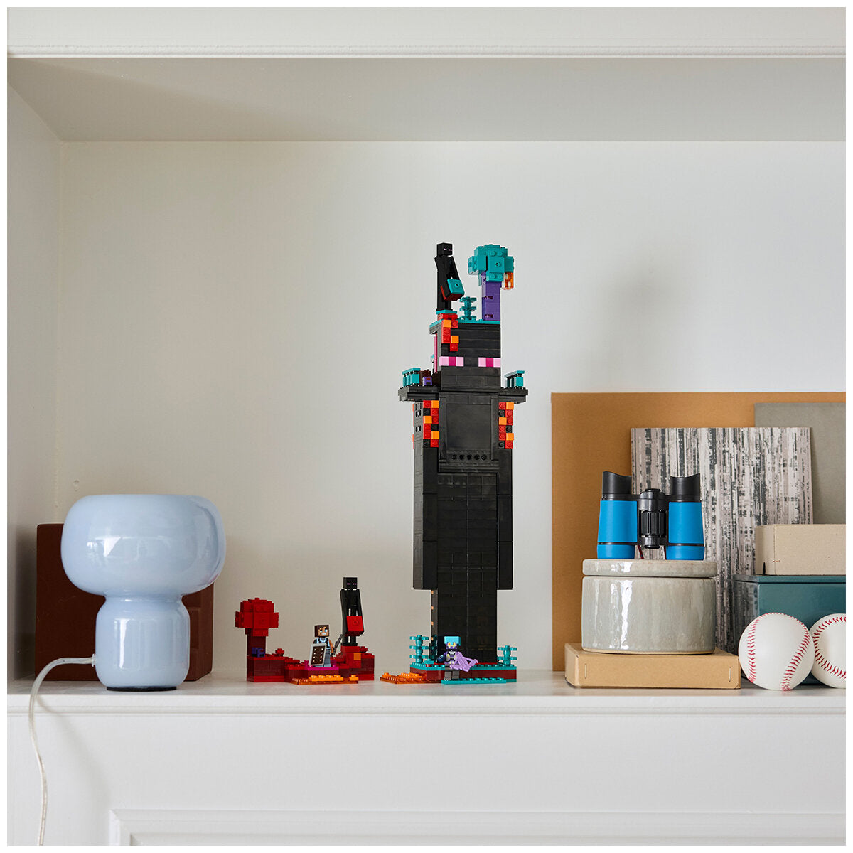 LEGO Minecraft The Enderman Tower 21279, 867 Pieces, Ages 9+, Modular Building Set
