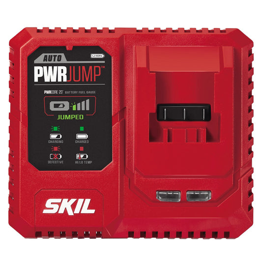 SKIL PWRCORE 20V Auto PWRJUMP Charger QC5360E-01, Fast Charging, LED Indicator - Auzzistore