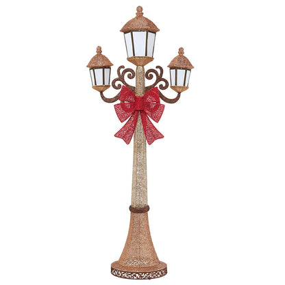 Triple LED Lamp Post 2.1M, 220 LEDs, Model 315-YD5010L-CUL, Indoor/Outdoor, Champagne Gold