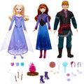 Disney Frozen & Moana 2 Fashion Doll Accessories Set 3 Dolls JGD74 Plastic