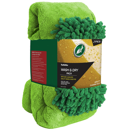 Turtle Wax Wash and Dry 2 Pack TW239 - Microfibre Car Cleaning Set, 1200GSM Towel – view 2