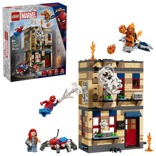 LEGO Marvel Spider-Man Peter Parker’s Apartment 76317, 394 Pieces, Minifigures Included - Auzzistore