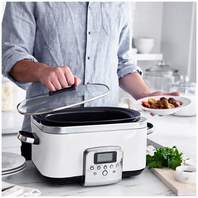 GreenPan 6L PFAS-Free Slow Cooker CC005724-003 Cloud Cream