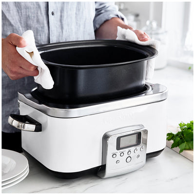 GreenPan 6L PFAS-Free Slow Cooker CC005724-003 Cloud Cream