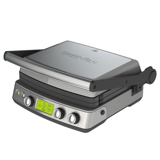 GreenPan Elite Contact Grill CC006847-001 Stainless Steel - Auzzistore