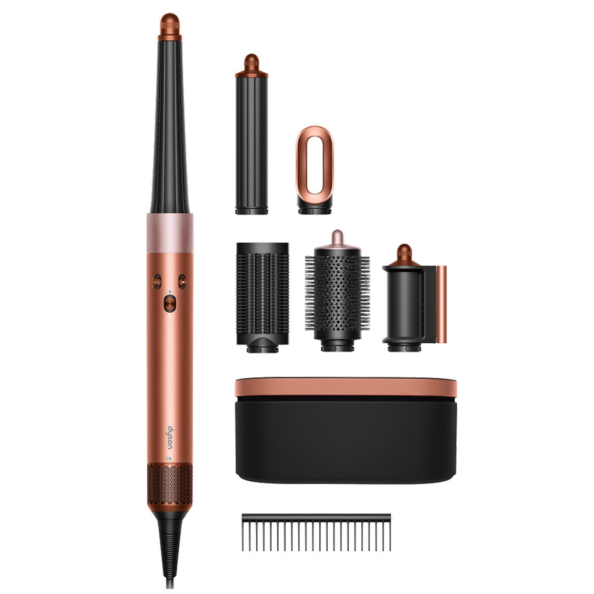 Dyson Airwrap i.d. Amber Silk 6-in-1 Multi-Styler - No Heat Damage, Personalised Curls