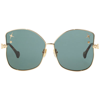 CAMILLA Pedigree 2330810 Butterfly Sunglasses Gold Metal Green Stylish