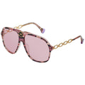 CAMILLA The Heiress 2330902 Stylish Aviator Sunglasses Pink Glitter Snake