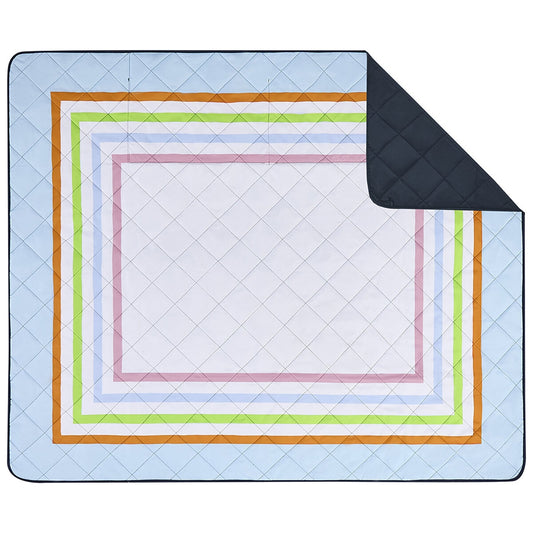 Hunter Outdoor Picnic Blanket Bedford Blue, 152 x 183 cm, Water Resistant, Tent Loops – view 2 - Auzzistore