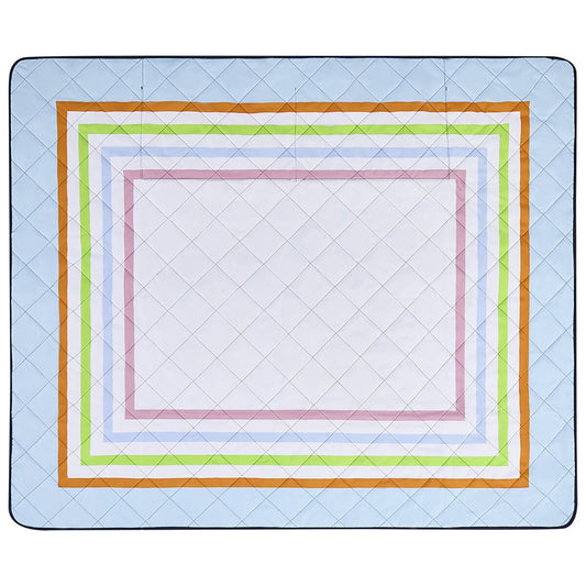 Hunter Outdoor Picnic Blanket Bedford Blue, 152 x 183 cm, Water Resistant, Tent Loops - Auzzistore