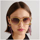 Camilla Luxor Life Women's Oversized Round Sunglasses Gold 59mm 2431030 — image 4