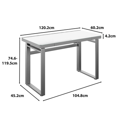Tresanti Aurora Height-Adjustable Desk LED Lighting Grey ODP760-D978-AU