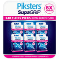 Piksters Supa Grip Floss Picks Smooth 6 x 40 Pack Portable