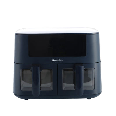 GreenPan Bistro Dual Zone Air Fryer 2x4L CC009332-001 Oxford Blue