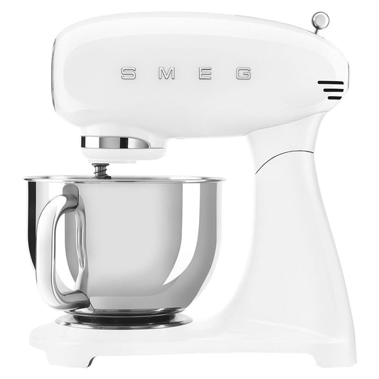 Smeg 50's Style Stand Mixer White SMF03WHAU, 800W, 10 Speeds, 4.8L Bowl, Quiet Operation – view 2