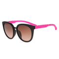 Calvin Klein Jeans CKJ789SAF Women's Stylish Round Sunglasses Black/Grey