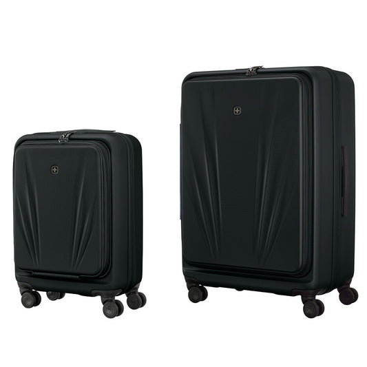 Wenger Skyon 2 Piece Luggage Set - Hardside, TSA Lock, USB Port, Black
