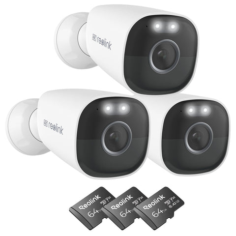 Reolink Argus ECO Ultra 4K Wi-Fi Battery Camera 3 Pack with Solar Panel - Auzzistore