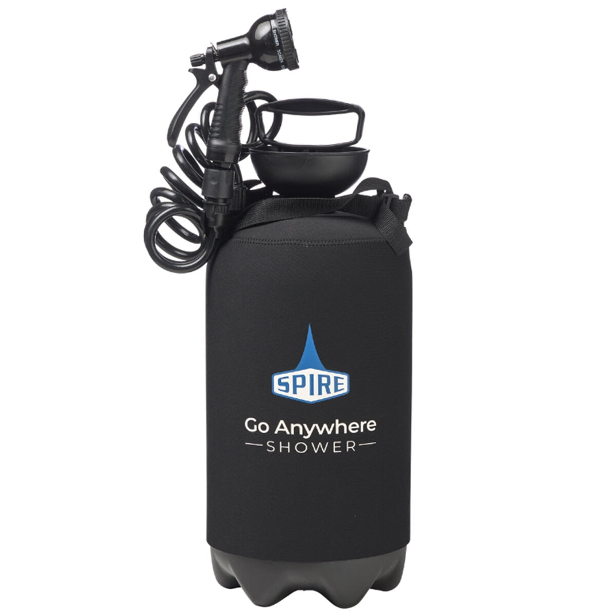 Spire Go Anywhere Portable Shower 12L with 10 Spray Modes & Hands-Free Use