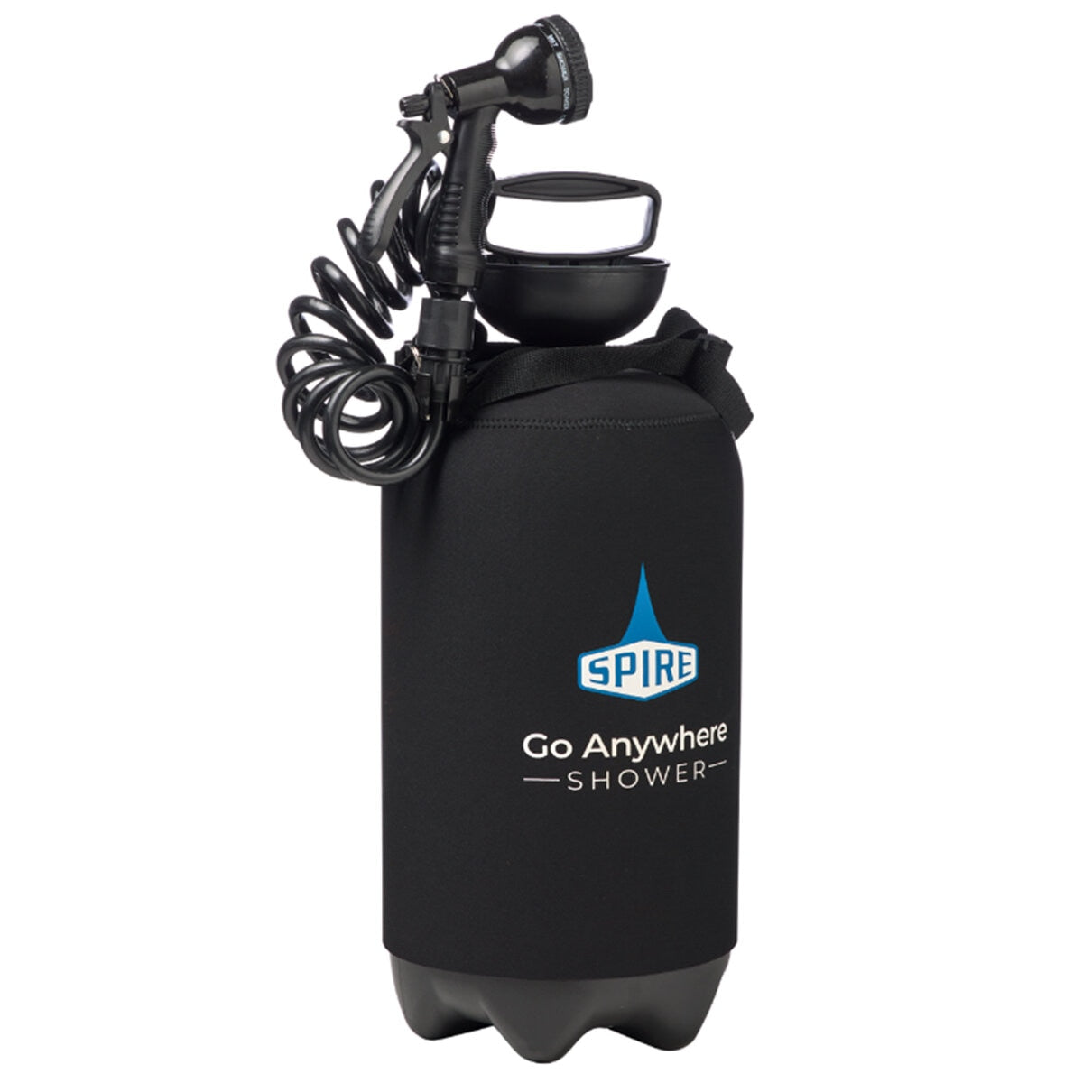 Spire Go Anywhere Portable Shower 12L with 10 Spray Modes & Hands-Free Use