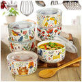 Signature Housewares Microwaveable Airtight Bowls With Lids 6 Piece Set