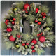 CGH Red Pre-Lit Artificial Holiday Wreath 762mm with Pinecones and Ornaments — image 7