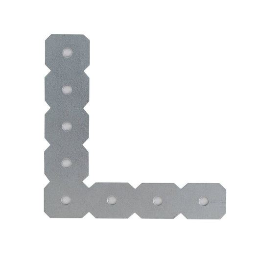 Carinya L-Shape Make A Bracket 100x100x25mm Galvanised Steel Customisable – view 2 - Auzzistore