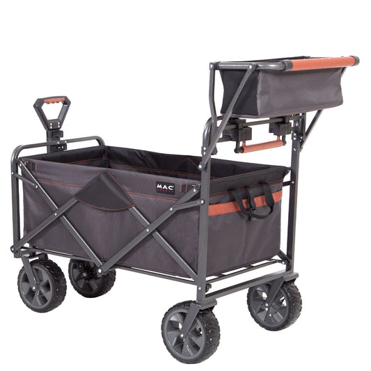Mac Sports Deluxe Push Pull Folding Wagon with Brakes - Auzzistore