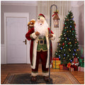 Animated Santa Figure 1800mm with Motion Sensor, Singing Carols and LED Lantern