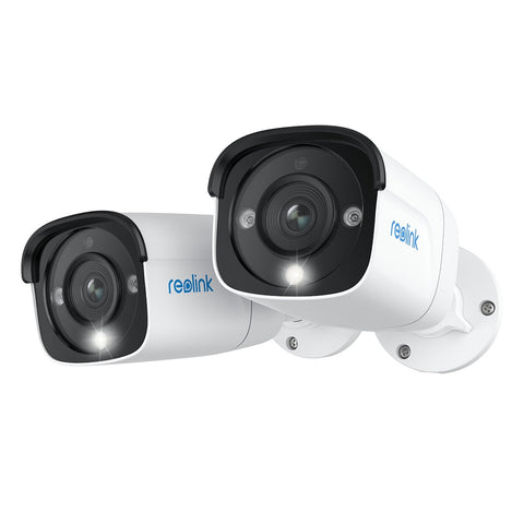 Reolink 12MP PoE Bullet Cameras 2-Pack - Colour Night Vision, IP66, Two-Way Audio - Auzzistore