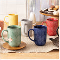 over&back Arch Mugs 480ml Capacity Stoneware 6 Pack Assorted