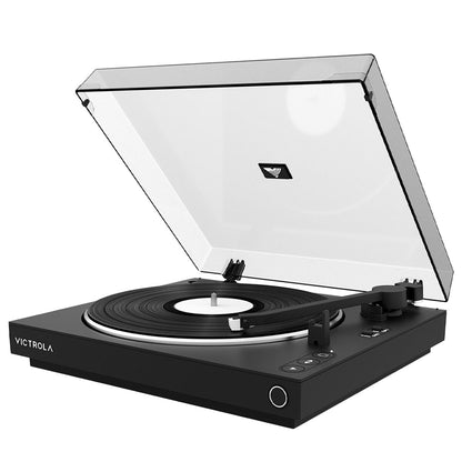 Victrola Automatic Turntable Black - Fully Automatic, Bluetooth, 2 Speed, 2.8 kg