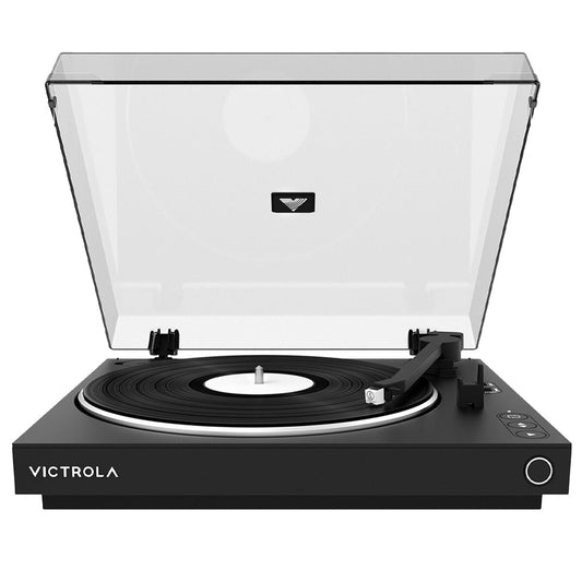 Victrola Automatic Turntable Black - Fully Automatic, Bluetooth, 2 Speed, 2.8 kg