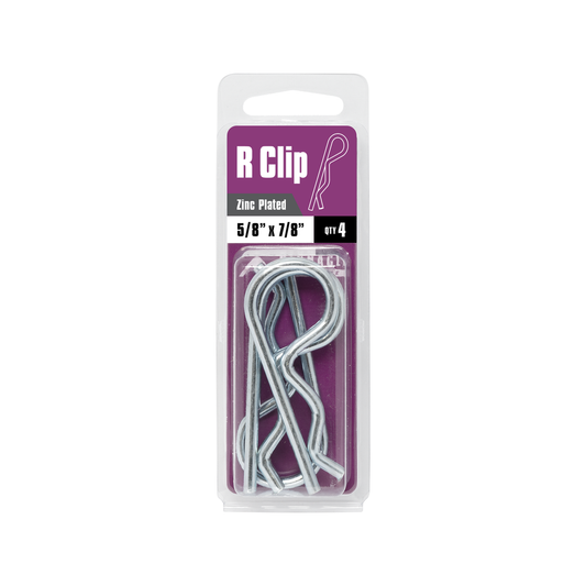 Pinnacle R Clip - 5/8 x 7/8 - Zinc Plated - Pack of 4 – view 2 - Auzzistore