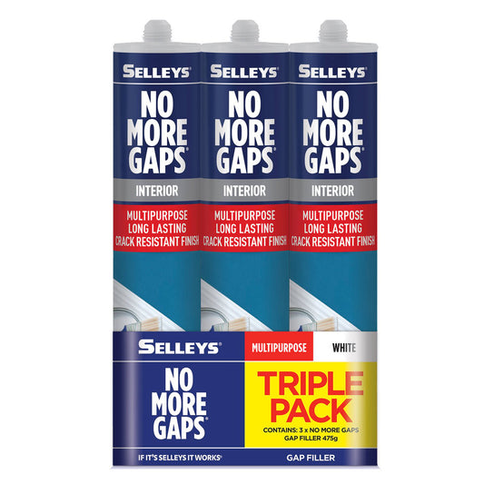 Selleys No More Gaps 475g Interior Gap Filler Acrylic 3 Pack - Auzzistore