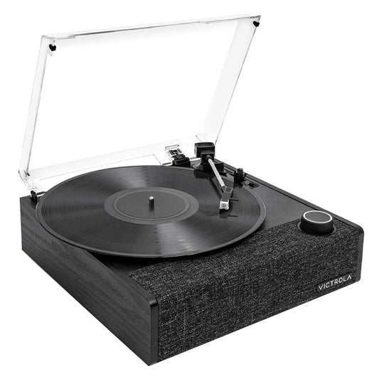 Victrola Eastwood II VTA-74-BLK-INT Black Bluetooth Turntable with Built-In Speakers