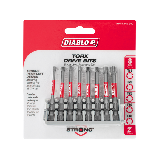 Diablo 50mm Torx Modular Set Clip 8 Pack - Durable - Precision Engineered - Auzzistore