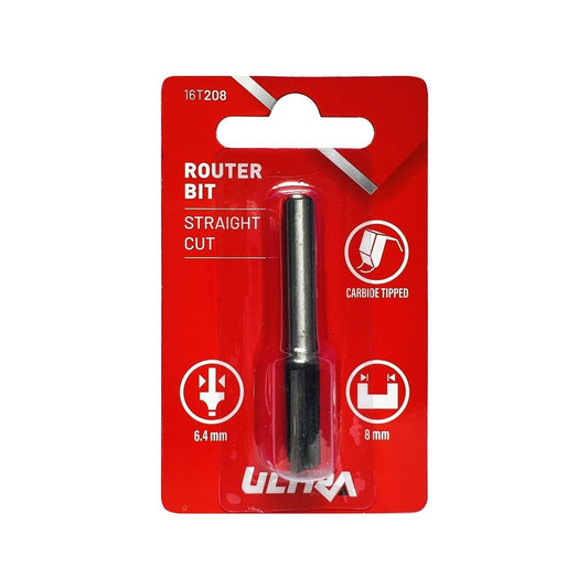 Ultra Router Bit - Straight 8mm - Tungsten Carbide - Durable Design - Auzzistore