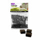 Jack Rubber Pot Risers 25mm Square 16 Pack - Drainage - Black