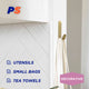 Permastik Large Brass Metal Hook - 1 Pack - Holds 2kg - Easy Application