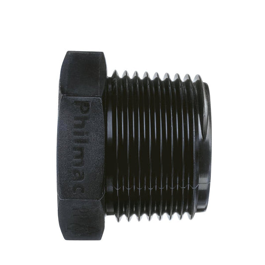 Philmac BSP Pipe Plug End 1 1/2 Inch Polypropylene UV Resistant - Auzzistore