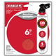 Diablo 150mm 120 Grit Abrasive Random Orbital Sheets 5 Pack - Red